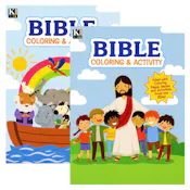 Bible Stories Coloring & Activity Books - 2 Volumes, 80 Pages