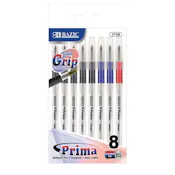 Ballpoint Pens - Assorted Inks, Medium, 8 Pack