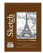 Top Bound Spiral Sketch Pads - 30 Sheets, 9" x 12"