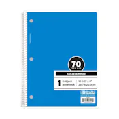 College Ruled Notebooks - 70 Sheets, Blue