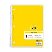 Wide Ruled Notebooks - 70 Sheets, Yellow