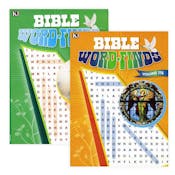 Bible Word Finds Puzzle Books - 96 Pages, Two Titles
