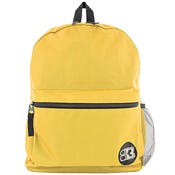 16" Basic Backpacks - Mustard, Mesh Pocket