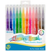 Brush Markers - Classic Colors, 12 Pack