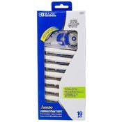 Jumbo Correction Tape Dispensers - 10 Pack, White