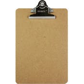 Clipboard - Hardboard, Sturdy Spring Clip, Memo Size