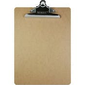 Clipboard - Hardboard, Sturdy Spring Clip, Standard Size