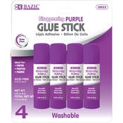 Glue Sticks - 4 Count, Disappearing Purple, Washable