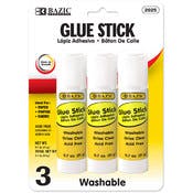 Glue Sticks - Washable, 0.7 oz, 3 Pack