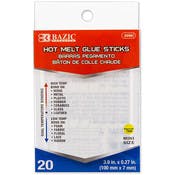 Dual Temp Hot Melt Glue Sticks - 20 Count, Mini