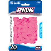Pencil Cap Erasers - 20 Count, Pink