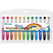 Jumbo Gel Crayons - 12 Colors, Non-Toxic