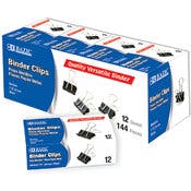 Binder Clips - Medium, Black