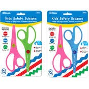 Safety Scissors - 5 1/2" Assorted Colors, 2 Pack
