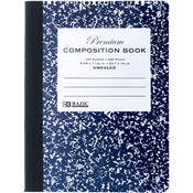 Marbled Unruled Composition Books - 100 Sheets, Black