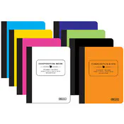 Composition Books - 8 Poly Cover Covers, College Ruled, 70 Pages
