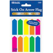 Stick-On Arrow Flags - 250 Count, Neon Colors