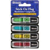 "Sign Here" Stick-On Flags - Neon, 100 Pack