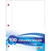 College Ruled Filler Paper - 100 Sheets