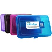 Utility Boxes - Multipurpose, Hinged Lid, Assorted Colors