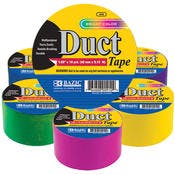 Duct Tape - Assorted Fluorescent Colored, 1.88" x 10 Yard