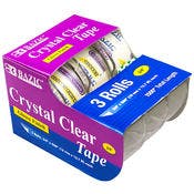 Crystal Clear Tape - 3 Pack,  3/4" x 500"