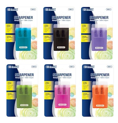 Sharpener with Dual Blades - Shavings Receptacle