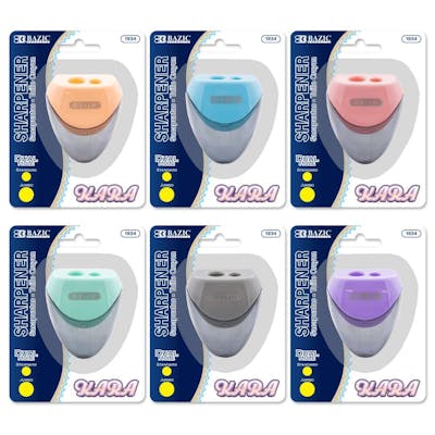 Pencil Sharpeners - Dual Blades, Shavings Receptacle