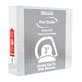 3" Slant-D Ring View Binders -  White, 2 Pockets