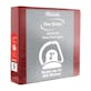 Slant-D 3 Ring View Binders - 2" Burgundy, 2 Pockets