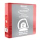 2" Slant-D Ring View Binders - Red, 2 Pockets