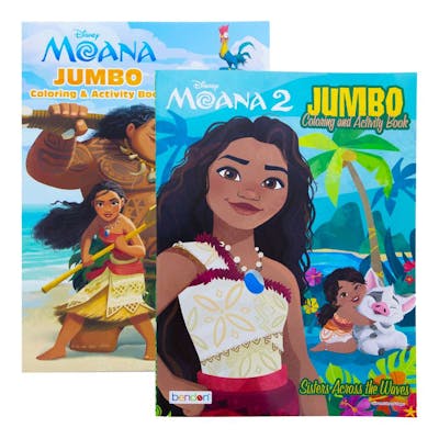 Jumbo Moana 2 Coloring and Activity Books - 80 Pages