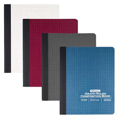Composition Book - Quad-Ruled, Assorted