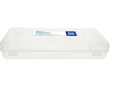Multipurpose Pencil Boxes - 13.25", Clear