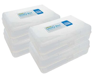 Multipurpose Pencil Box - 8", Clear