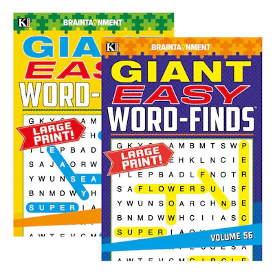 Large Print Easy Word Find Books - Two Titles