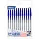 Ballpoint Pens - 12 Count, Blue, Medium