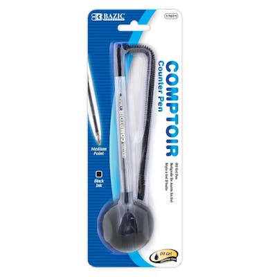 Oil Gel Counter Pens - Single, Black Ink, Medium