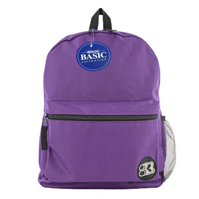 16" Basic Backpacks - Purple