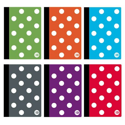 Composition Book - 80 Sheets, College Ruled, Assorted Colors
