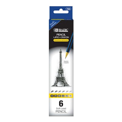 Drawing &amp; Sketching Art Pencil Set - Assorted 6 Pack