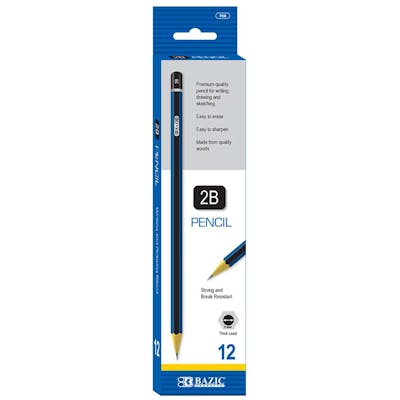 #2B Premium Wood Pencil - 12 Pack