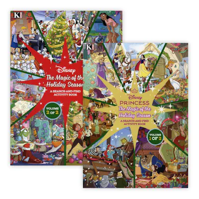 Disney Christmas Search &amp; Find Puzzle Books - 2 Volumes