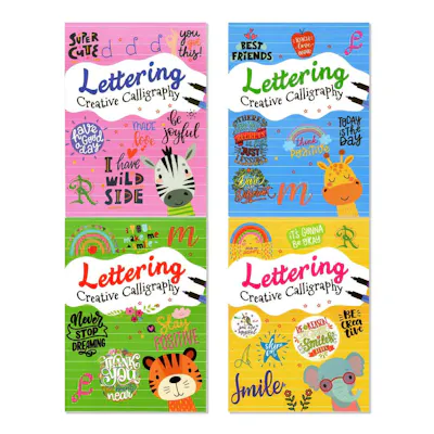 Lettering Books - Assorted Colors