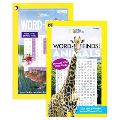 National Geographic Word Find Books - Two Titles