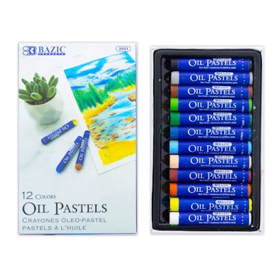 Oil Pastels Set - 12 Colors