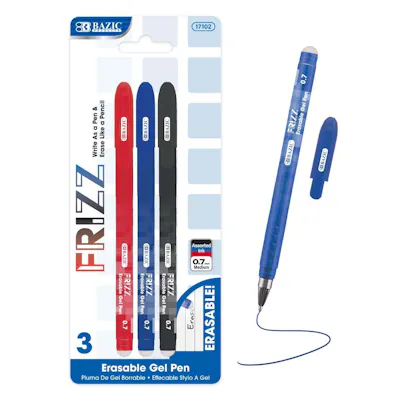 Erasable Gel Pens - Assorted, 3 Pack