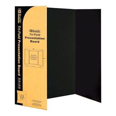 Tri-Fold Poster Board - Black