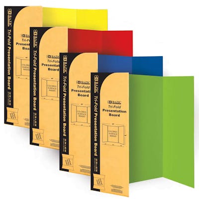 Tri Fold Poster Boards - Assorted Colors