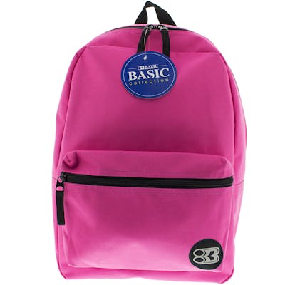 16" Basic Backpacks - Fuchsia